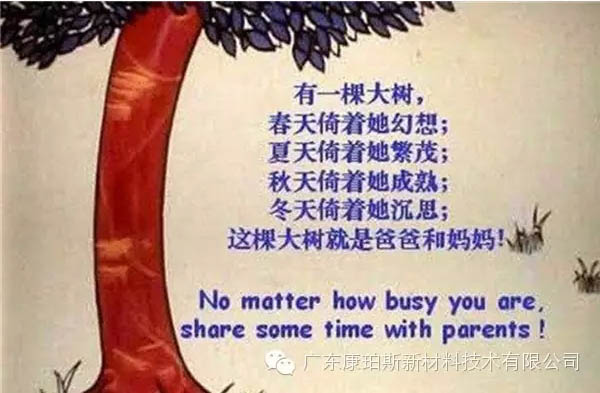 樹就是我們的父母！請愛護你們身邊的這棵樹！